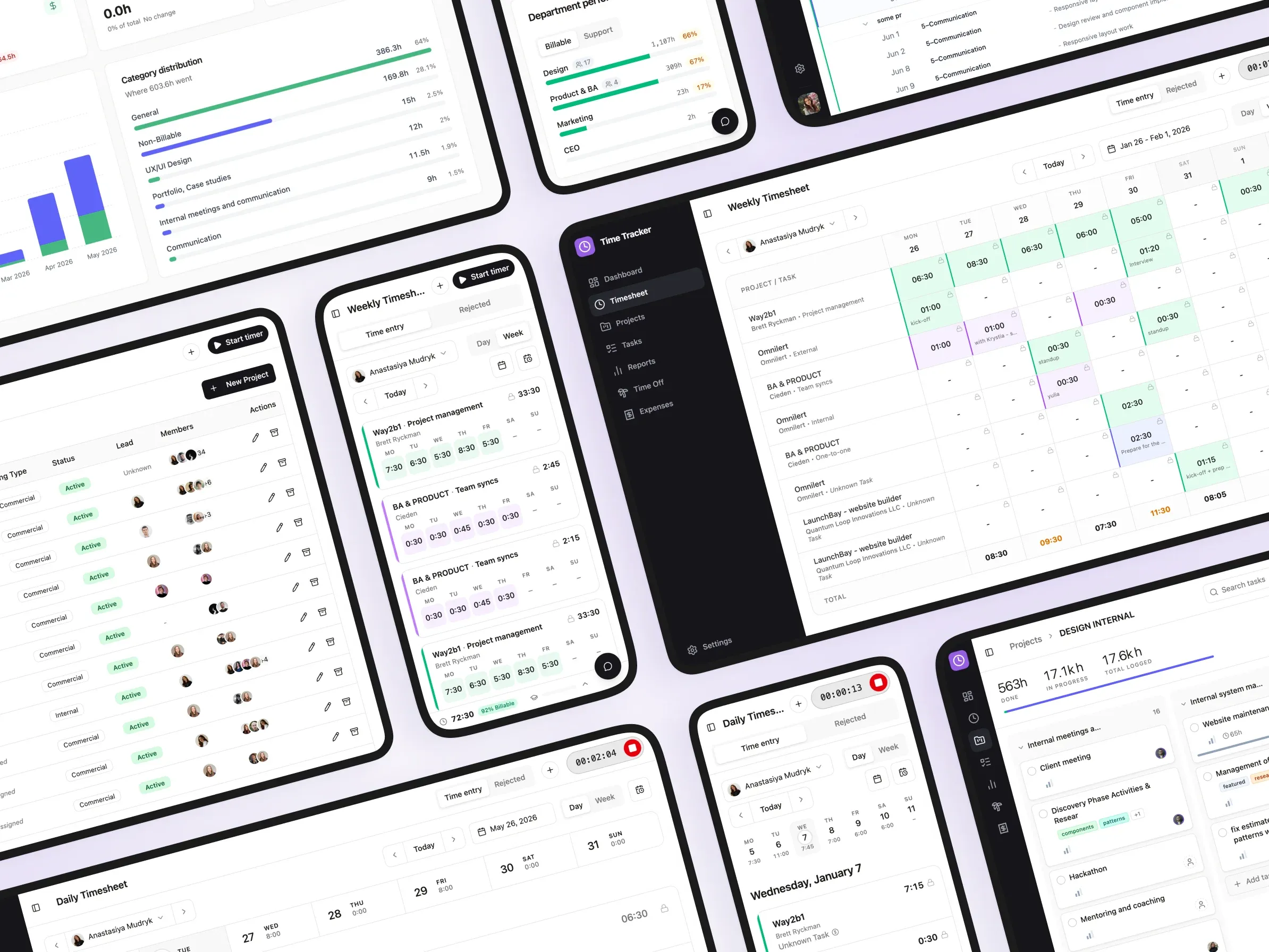 Project thumbnail for Team Time Tracker